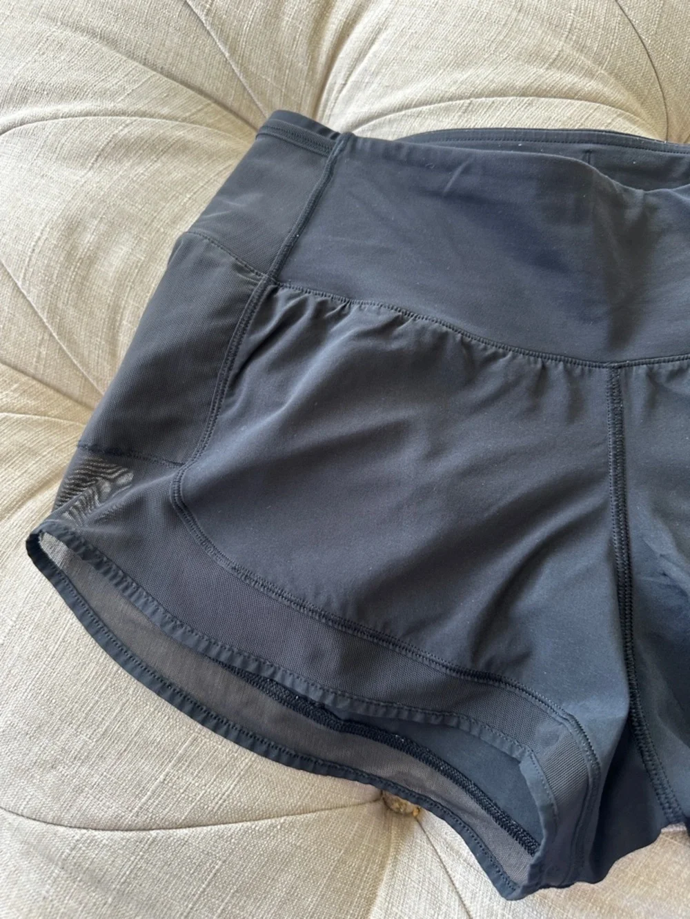lululemon athletica Black Women's Athletic Shorts with Side Pockets